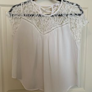 White lace top